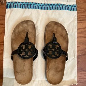 Tory Burch Miller Cloud Sandals Perfect Black/Natural